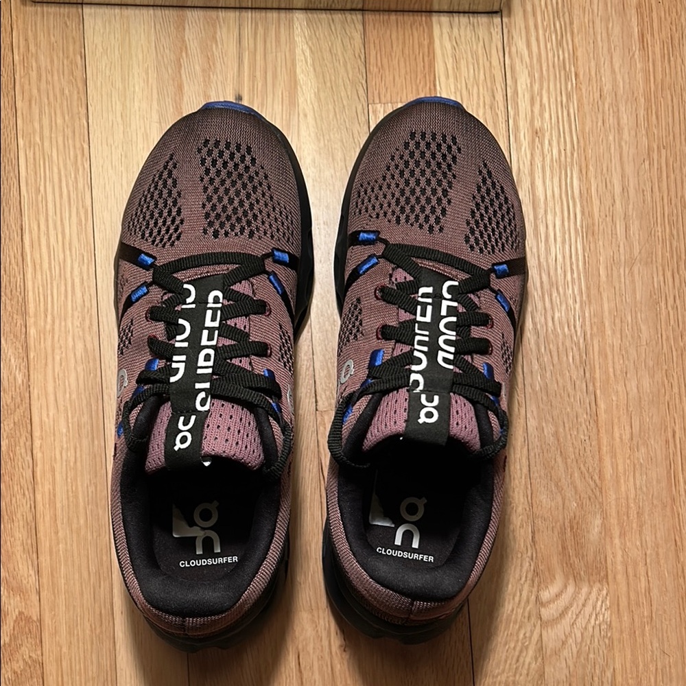 On Running Cloudsurfer Athletic Shoes - Brown and Blue